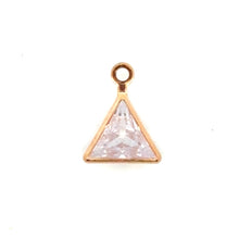 Gold Plated Triangle Charm, Sku#M3219