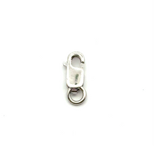 White Gold Lobster Claw claps, SKU#12-17-430R