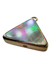 Triangle shape Mother Of Pearl W gold plated outline, SKU#M4398