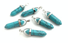 Turquoise Silver Plated Pendant Sku#M1429