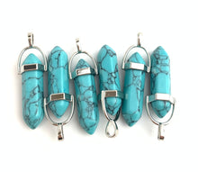 Turquoise Silver Plated Pendant Sku#M1429