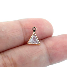 Gold Plated Triangle Charm, Sku#M3219