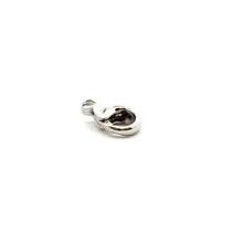 14K Solid 5.93mm White Gold Lobster Clasp, SKU#12-217-409