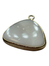 Triangle shape Mother Of Pearl w Gold plated outline , SKU#M4397