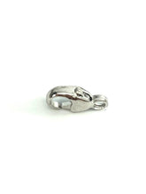 14K white gold 3.80mm lobster claw clasp, SKU#12-17-401