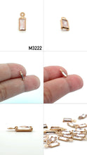 Tiny Silver/Gold Plated Bezel Charm