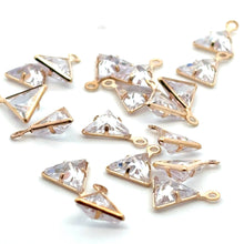 Gold Plated Triangle Charm, Sku#M3219