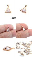 Gold Plated Triangle Charm, Sku#M3219