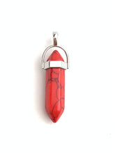 Red Turquoise Silver Plated Pendant Sku#M1419