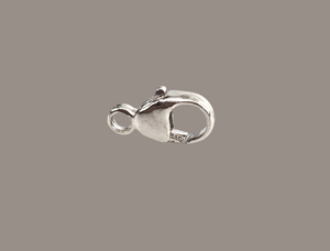 14K white gold 3.80mm lobster claw clasp, SKU#12-17-401