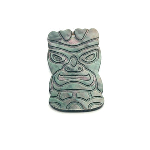 Mother of Pearl Tiki Head Charm Sku#M3490