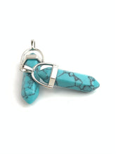 Turquoise Silver Plated Pendant Sku#M1429