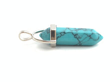 Turquoise Silver Plated Pendant Sku#M1429