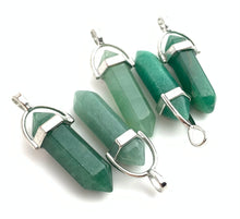 Green Aventurine Silver Plated Pendant Sku#M1431