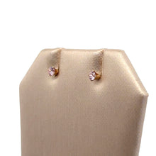 3.0mm Pink 3A Cz Snap-In Post Earring, Sku#4011230M10