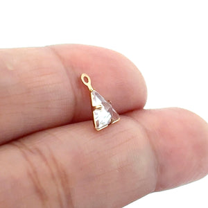 Gold Plated Triangle Charm, Sku#M3219