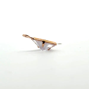 Gold Plated Triangle Charm, Sku#M3219