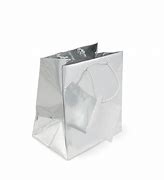 Paper Tote Silver Metallic