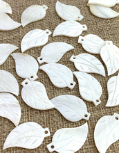 Mother of Pearl Leaf Charm Sku#M117