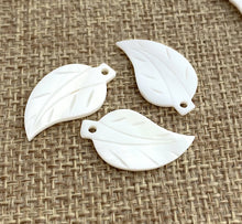 Mother of Pearl Leaf Charm Sku#M117