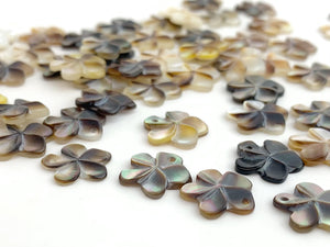 Mother of Pearl Plumeria Charm Sku#M3595