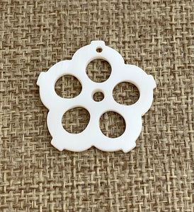 Mother of Pearl Flower Charm Sku#M345
