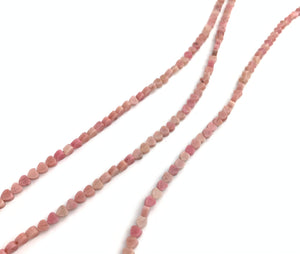 Rhodochrosite Heart Bead Strand Sku#M2828