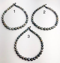 BIG 16mm Tahitian Pearl Necklace on Leather Cord, 12 - 16mm (285)