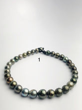 BIG 16mm Tahitian Pearl Necklace on Leather Cord, 12 - 16mm (285)