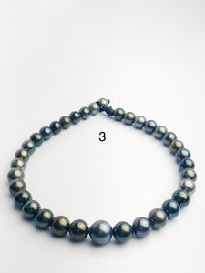 BIG 16mm Tahitian Pearl Necklace on Leather Cord, 12 - 16mm (285)