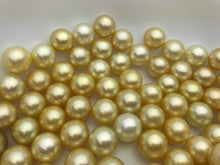 Round Golden South Sea Pearls 12mm to 16mm, Golden Pearls