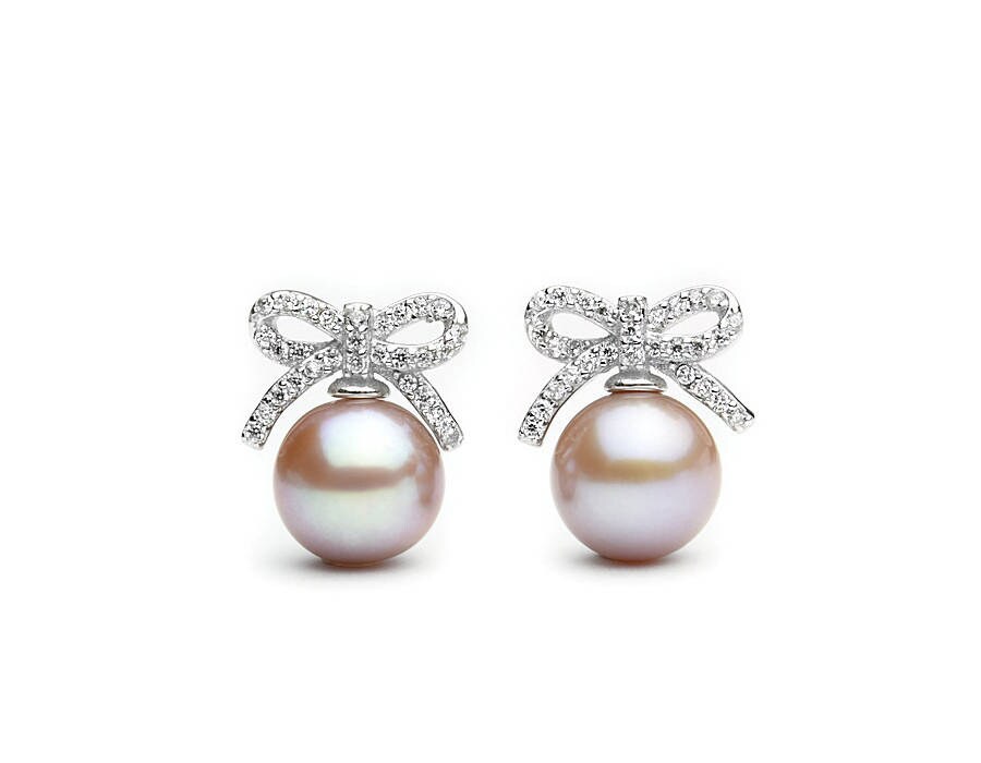 Sterling Silver Earring Pearl Setting SE25 Setting only. No pearl included.