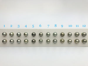 9mm Tahitian Loose Matched Pearls, 9mm Round  (#145)