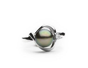 Sterling Silver Pearl Ring Setting SR15  Setting only. No pearl included