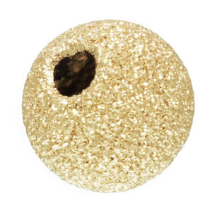 6.0mm Stardust Bead 1.5mm Hole, 14k gold filled. Made in USA. #4004760S