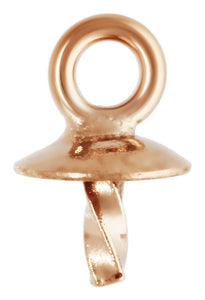 3.0mm Cup & Twist Peg Drop RGP, 14k Rose Gold filled. #4805881DIC