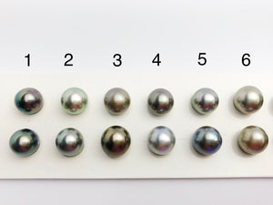 9.5-10mm Tahitian AA Loose Matched Pearls, 10mm Round (279)