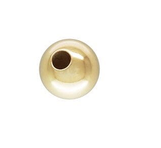 3.0mm Bead 1.3mm Hole, 14K Gold Filled, Made in U.S.A.