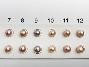 6-7mm Edison AA Loose Matched Pearls, Pink and Peach, 7mm Round (321)