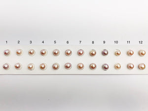 6-7mm Edison AA Loose Matched Pearls, Pink and Peach, 7mm Round (321)