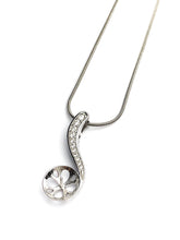 Sterling Silver Pearl Pendant Setting - SP62. Setting only. No pearl included.