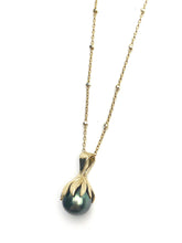 Flower Pearl Pendant Setting - 14K Yellow Gold, Rose Gold, White Gold - Setting only - No pearl included. TP41