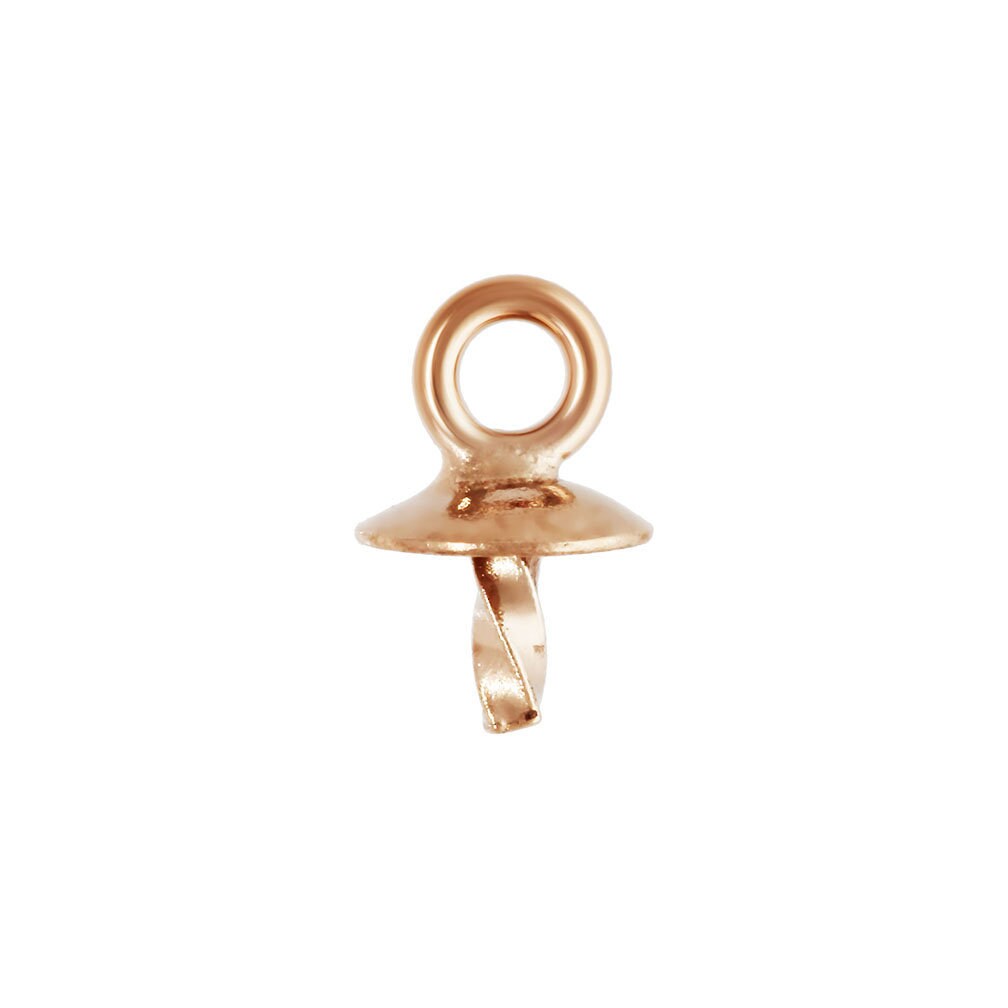 3.0mm Cup & Twist Peg Drop RGP, 14k Rose Gold filled. #4805881DIC