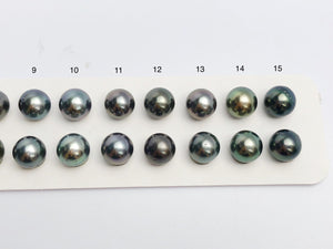 9mm Tahitian Pearls Round, A, Loose Matched Pairs 9mm (588)