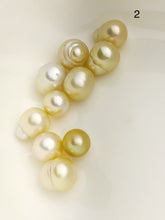 10 Pearls - SouthSea Pearls From Burma - Natural Color - 9 to 13mm (#530 No. 1-6)