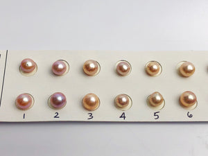 6-7mm Pairs Edison Matched Pearls, AA, Near Round, Natural Color (597)