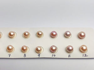 6-7mm Pairs Edison Matched Pearls, AA, Near Round, Natural Color (597)