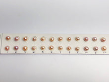 6-7mm Pairs Edison Matched Pearls, AA, Near Round, Natural Color (597)