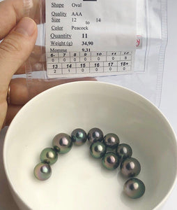 AAA Tahitian 12-14.9mm pearls