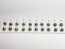 Tahitian Matched Pairs Loose Pearls, AA 9-9.5mm, Round Multi Colors, #631